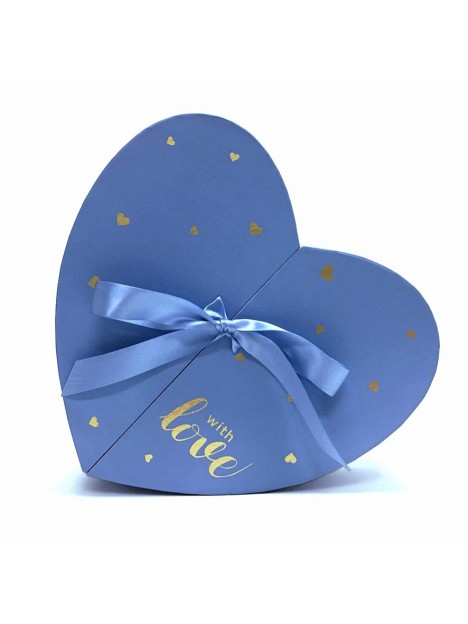 Darčeková krabica Srdiečko otváracie modré