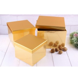 Darčeková krabica Zlatý štvorec S