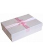 Darčeková krabica svetloružová s mašľou