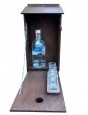 Vtipný darček na alkohol- vtáčia búdka "tajný" mini bar