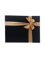 Darčeková krabica čierna so zlatou mašľou
