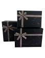 Darčeková krabica Obdĺžnik čierny s mašľou