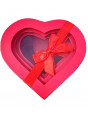 Darčeková krabica v tvare srdca - červená S