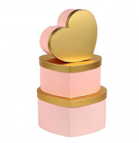 Darčeková krabica Ružové srdce L