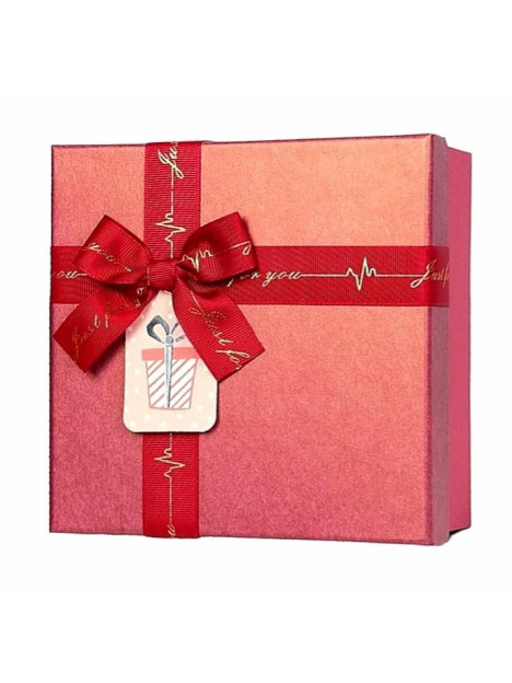 Darčeková krabica červená s mašľou Just for you