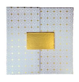 Darčeková krabica krémovo-zlatá s uzatváraním na magnet