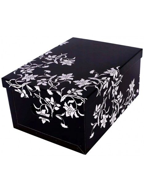 Darčeková krabica Ornament čierna MAXI