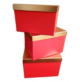 Darčeková krabica Golden red L