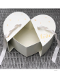 Darčeková krabica Srdiečko otváracie biele