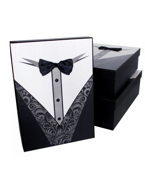 Darčeková krabica Čierny oblek L